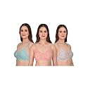 Women39s Floral Print Cotton Push Up Bra