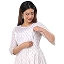 Women39s Floral Printed Cotton Maternity Dress Kurti