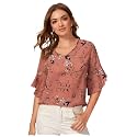 Women39s Floral Regular Fit Top