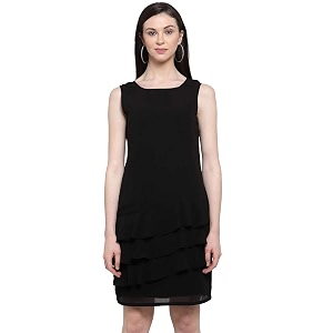 Womens Georgette Bodycon Mini Dress