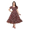 Women39s Georgette Dresses Floral Printed One Piece