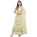 Women39s Georgette Embroidered Kurti And Skirt with