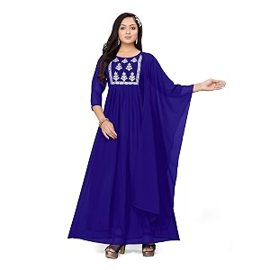 Womens Georgette Fabric Kurti with Dupatta for
