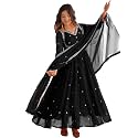 Women39s Georgette Sequence Embroidered Anarkali Kurta Set
