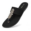 Women39s and Girls Synthetic Flat Slippers Comfortable