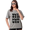 Women39s Half Sleeve Oversize Tshirt Graphic Printed