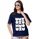 Women39s Half Sleeve Oversize Tshirt Graphic Printed