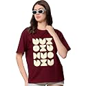 Women39s Half Sleeve Oversize Tshirt Graphic Printed
