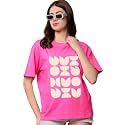Women39s Half Sleeve Oversize Tshirt Graphic Printed