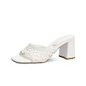 Women39s Heeled Sandals Mesh Mules Square Open
