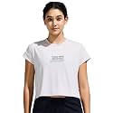 Women's High Low Nylon Top with Graphic Print