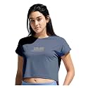 Women's High Low Nylon Top with Graphic Print