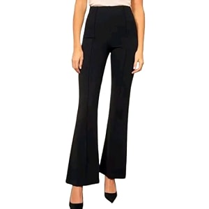 Womens High-Rise Straight Leg Trousers Relaxed Fit