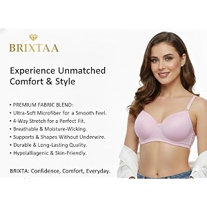 Womens High-Support Lace Bra Non-Padded Unlined Full