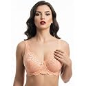 Women39s High-Support Lace Bra Non-Padded Unlined Full