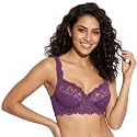 Women39s High-Support Lace Bra Non-Padded Unlined Full