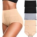 Womens Underwear High Waist Cotton Underwear Soft Underwear Super Stretchy Briefs Full Coverage Panties Women