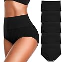 Womens Underwear High Waist Cotton Underwear Soft Underwear Super Stretchy Briefs Full Coverage Panties Women