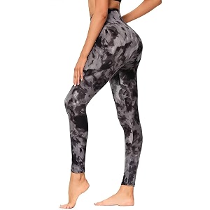 Womens High-Waist Look Printed Leggings - Ultra-Soft