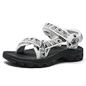 Women's Hiking Sport Sandals Water Outdoor Athletic Shoes With Arch Support Adjustable Velcro Beach Shoes