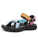 Women's Hiking Sport Sandals Water Outdoor Athletic Shoes With Arch Support Adjustable Velcro Beach Shoes