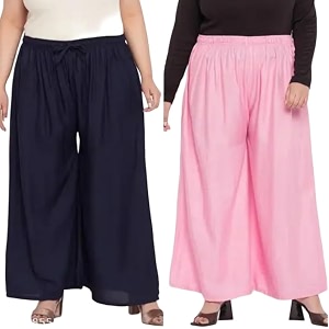 Womens Jumbo Combo Palazzo Extra Wide