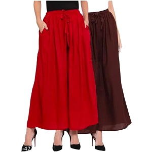 Womens Jumbo Combo Palazzo Extra Wide