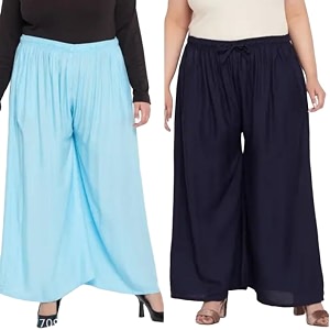 Womens Jumbo Combo Palazzo Extra Wide