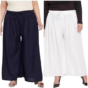 Womens Jumbo Combo Palazzo Extra Wide