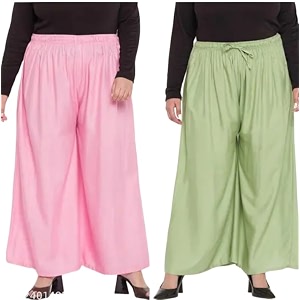 Womens Jumbo Combo Palazzo Extra Wide