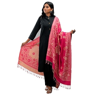 women39s kashmiri warm woolen heavy embroidered floral design shawl for winters