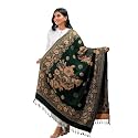 Women's Kashmiri Warm Woolen Heavy Embroidered Floral Design Shawl for Winters