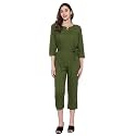 Women39s Knee Length Full sleeves jumpsuit multicolor