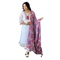 Women39s Kurta Set with Floral Print Dupatta