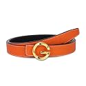 Women's Leather Belt with Buckle - Ideal for Dresses, Jeans, and Coats