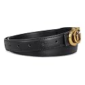 Women's Leather Belt with Buckle - Ideal for Dresses, Jeans, and Coats