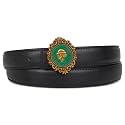 Women's Leather Belt with Buckle - Ideal for Dresses, Jeans, and Coats