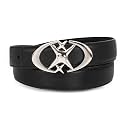 Women's Leather Belt with Buckle - Ideal for Dresses, Jeans, and Coats