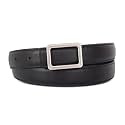 Women's Leather Belt with Buckle - Ideal for Dresses, Jeans, and Coats