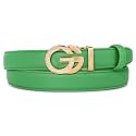 Women's Leather Belt with Buckle - Ideal for Dresses, Jeans, and Coats