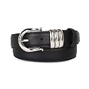 Women's Leather Belt with Buckle - Ideal for Dresses, Jeans, and Coats