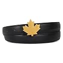 Women's Leather Belt with Buckle - Ideal for Dresses, Jeans, and Coats