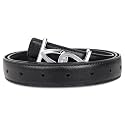 Women's Leather Belt with Buckle - Ideal for Dresses, Jeans, and Coats
