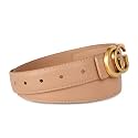 Women's Leather Belt with Buckle - Ideal for Dresses, Jeans, and Coats