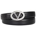 Women's Leather Belt with Buckle - Ideal for Dresses, Jeans, and Coats