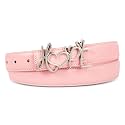Women's Leather Belt with Buckle - Ideal for Dresses, Jeans, and Coats