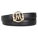 Women's Leather Belt with Buckle - Ideal for Dresses, Jeans, and Coats