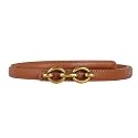 Women's Leather Belt with Buckle - Ideal for Dresses, Jeans, and Coats