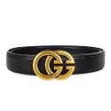 Women's Leather Belt with Buckle - Ideal for Dresses, Jeans, and Coats