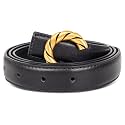 Women's Leather Belt with Buckle - Ideal for Dresses, Jeans, and Coats